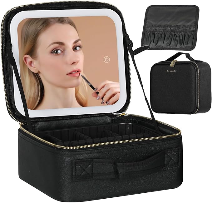 GlamMirror Case - Cosmetiquera con luz led – Glam by SK ǀ Tienda de Belleza
